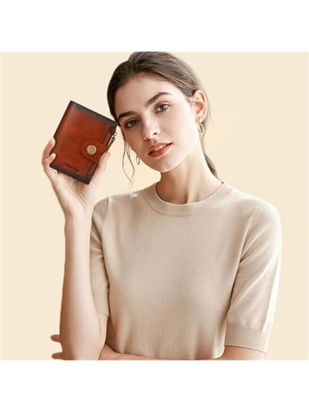 Womens Leather Wallet RFID Bifold Card Holder Coin Purse ID Organizer Clutch - Picture 2 of 6